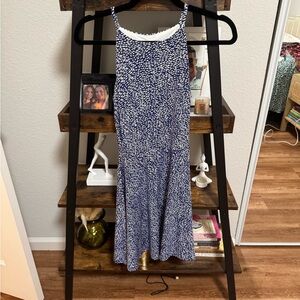 Bar III Royal blue and White Abstract dress